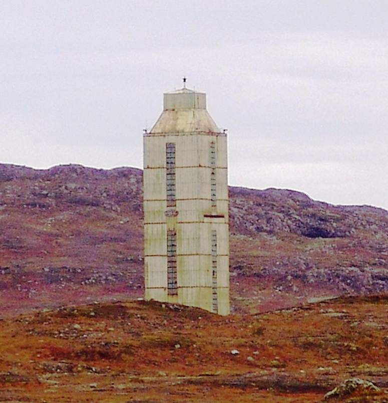 The tower over the borehole Kola Superdeep Borehole in Russia, the world's deepest hole created by man.