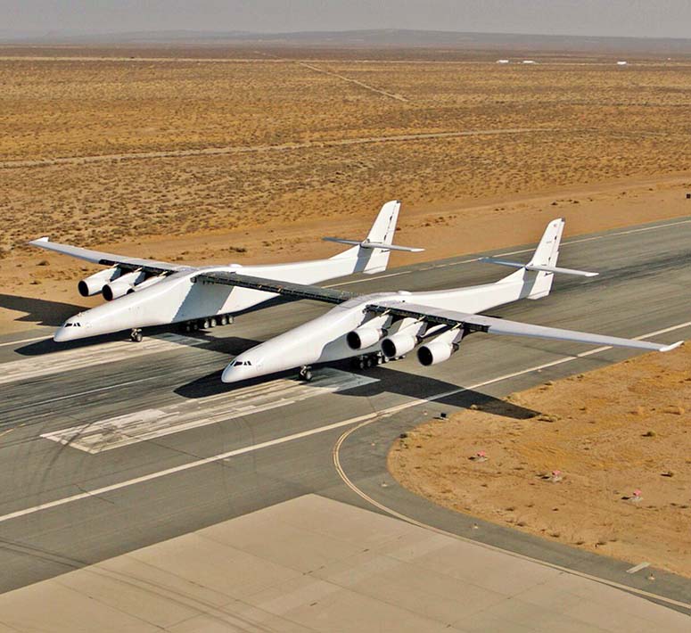 Stratolaunch - the airplane with the largest wingspan in the world