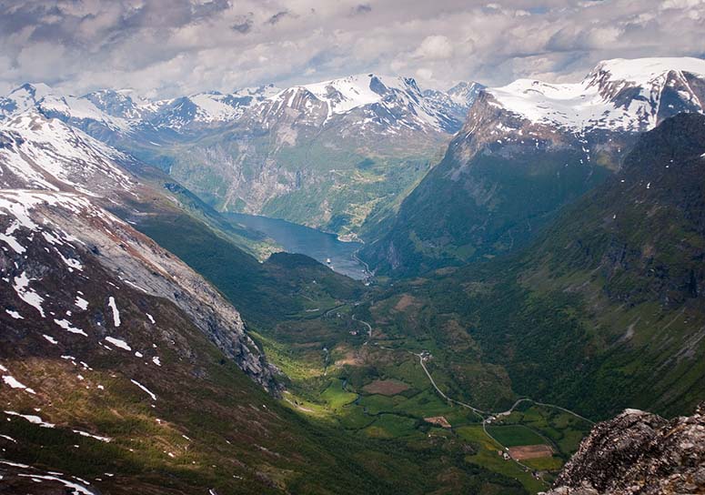 The view from Dalsnibba