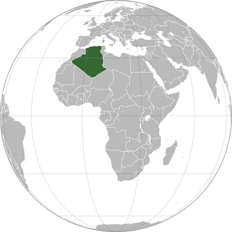 Map of Algeria