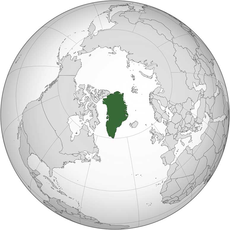 Map of Greenland