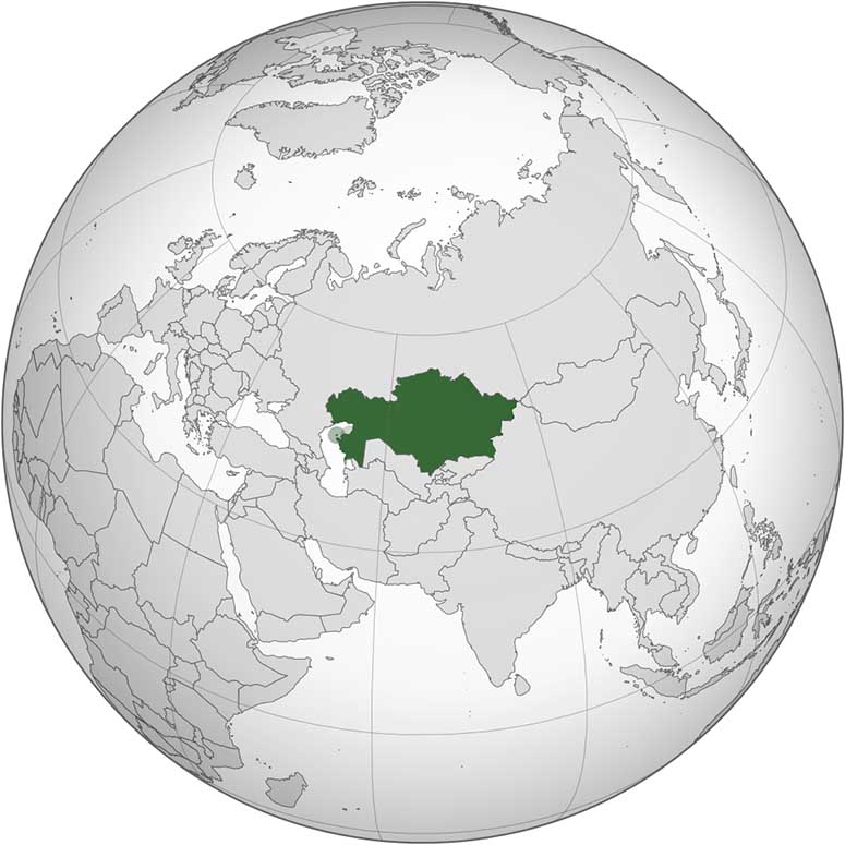 Map of Kazakhstan