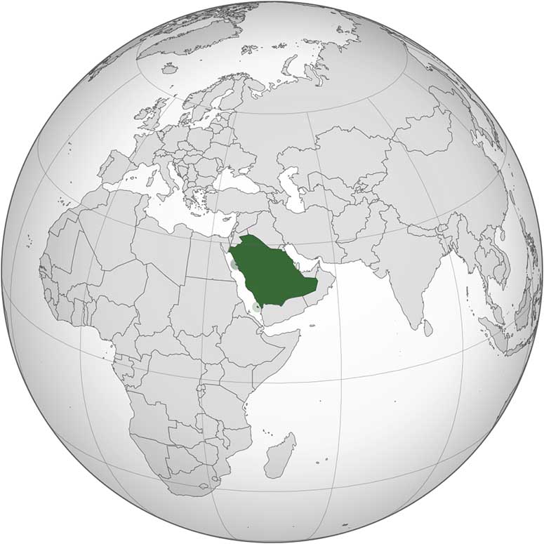 Map of Saudi Arabia