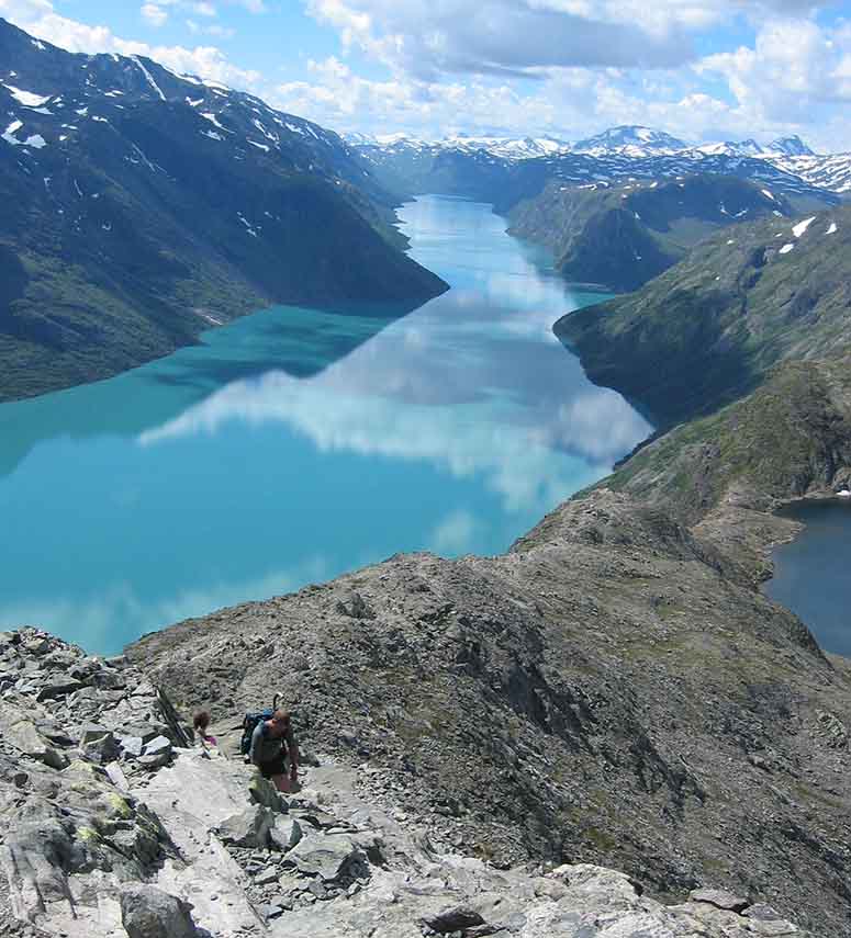 Besseggen, seen from the east